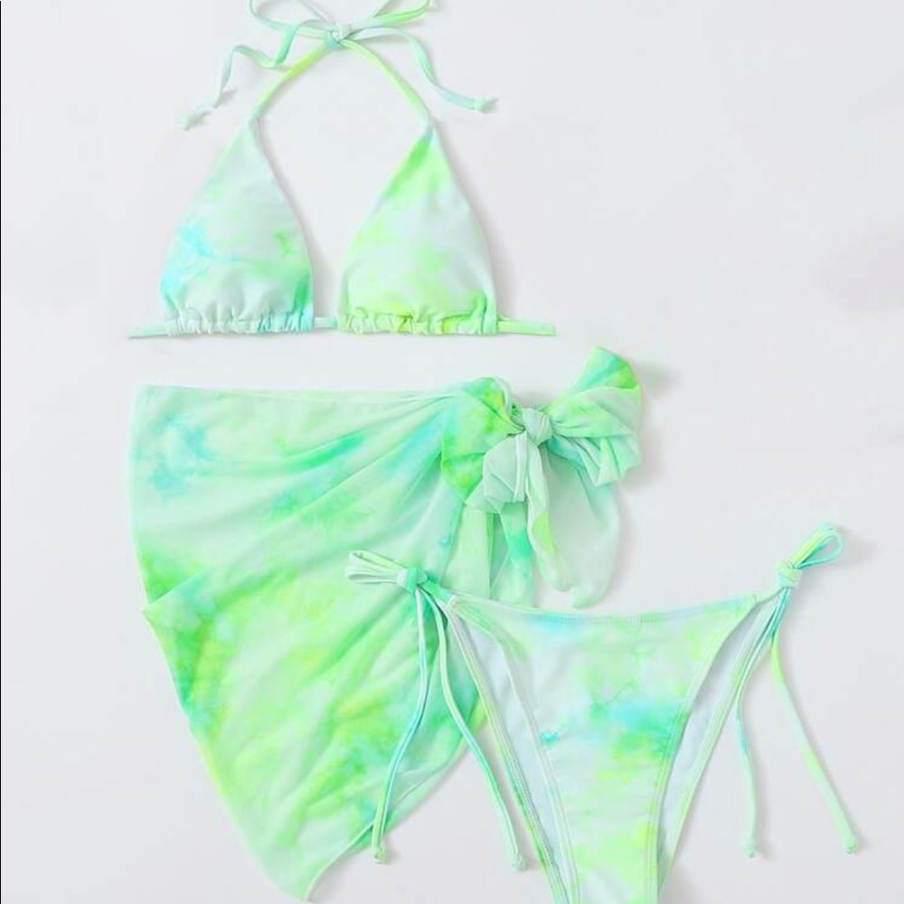 Tie Dye Bikini 3 Piece Set